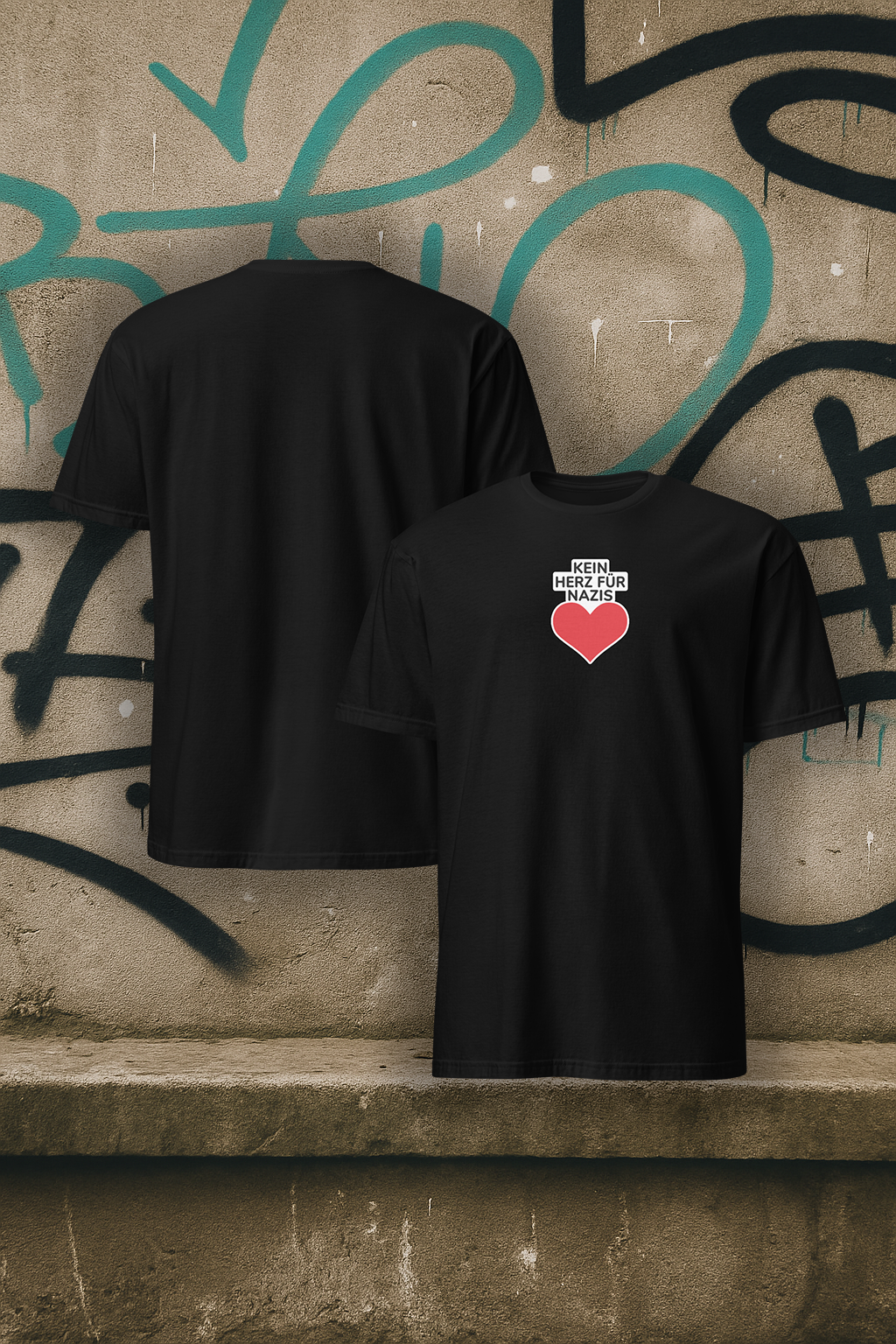 Unisex T-Shirt "Kein Herz für Naz*s"