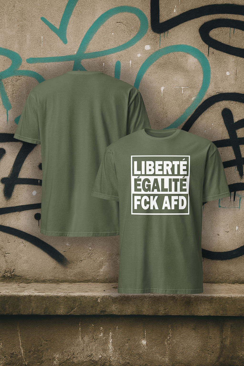 Unisex T-Shirt "Liberte Egalite FCK AFD" - verschiedene Farben