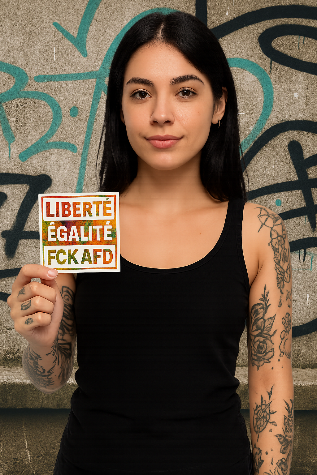 Aufkleber "Liberte Egalite FCK AFD"