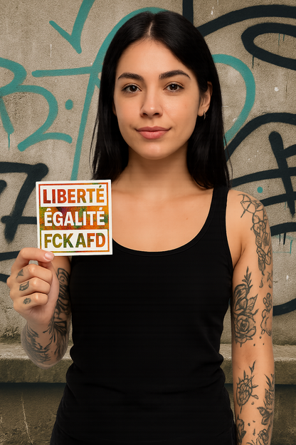 Aufkleber "Liberte Egalite FCK AFD"